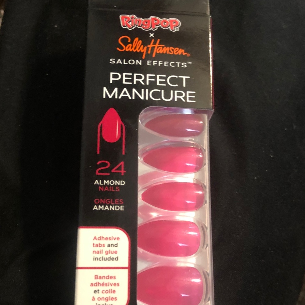 Sally Hansen RingPop Perfect Manicure Almond Press-On Nails - Pink